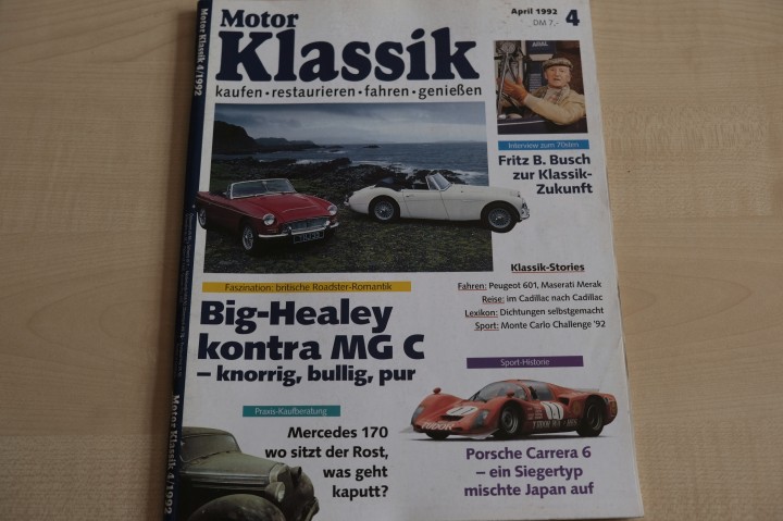 Deckblatt Motor Klassik (04/1992)